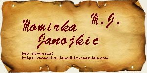 Momirka Janojkić vizit kartica